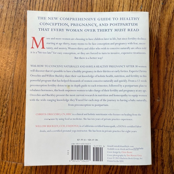 How to Conceive Naturally: And Have a Healthy Pregnancy after 30 -Paperback Book - Picture 3 of 4